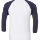 Canvas Unisex 3/4 Sleeve Baseball Tee