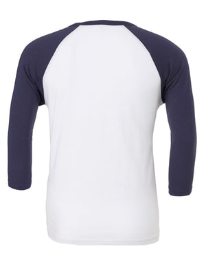 Canvas Unisex 3/4 Sleeve Baseball Tee