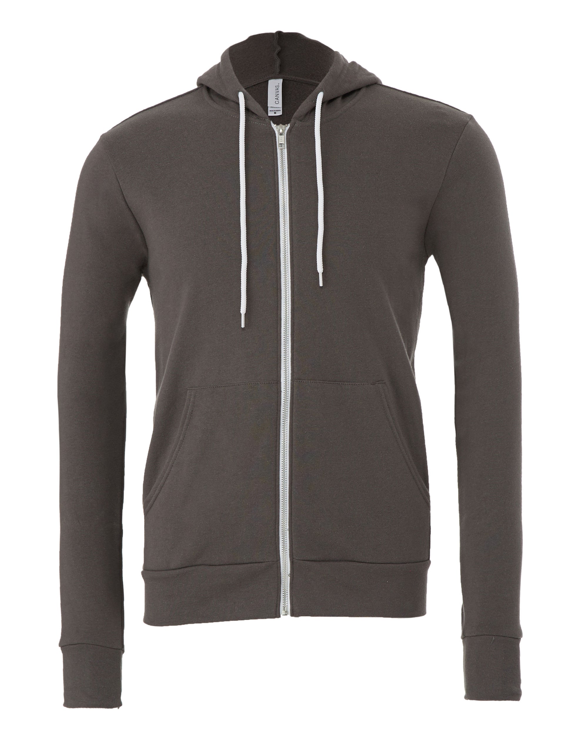 Canvas Unisex Fleece Zip-Up Hoodie