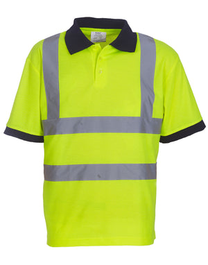 Yoko Hi-Vis Short Sleeve Polo Shirt