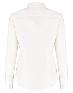 Kustom Kit Lady LS Stretch Oxford Shirt